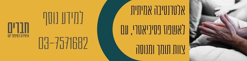 חברים טיפול פסיכולוגי 12/25 טיפול יום