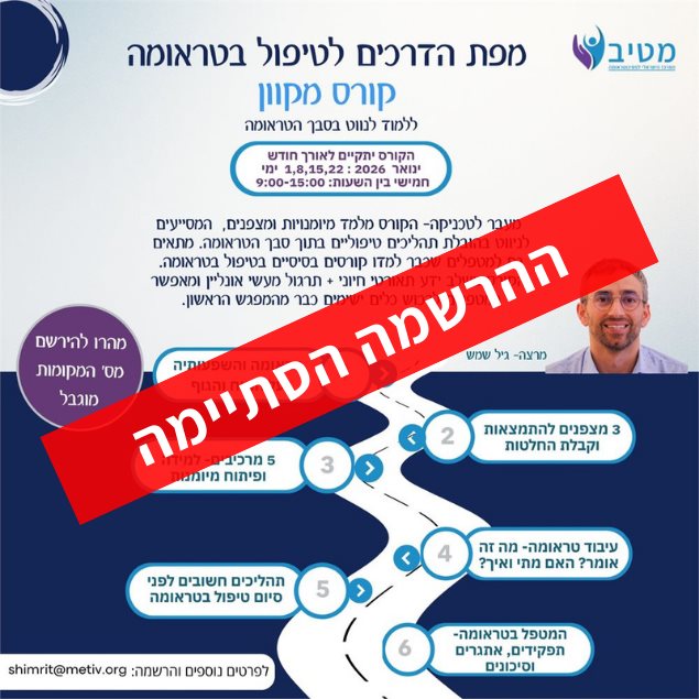 מפת הדרכים לטיפול בטראומה : המודל התלת שלבי - בטיפולנט